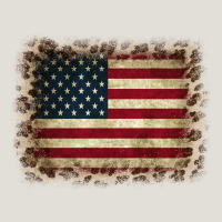 America Flag And Leopard Heavy Core Tee | Teevron