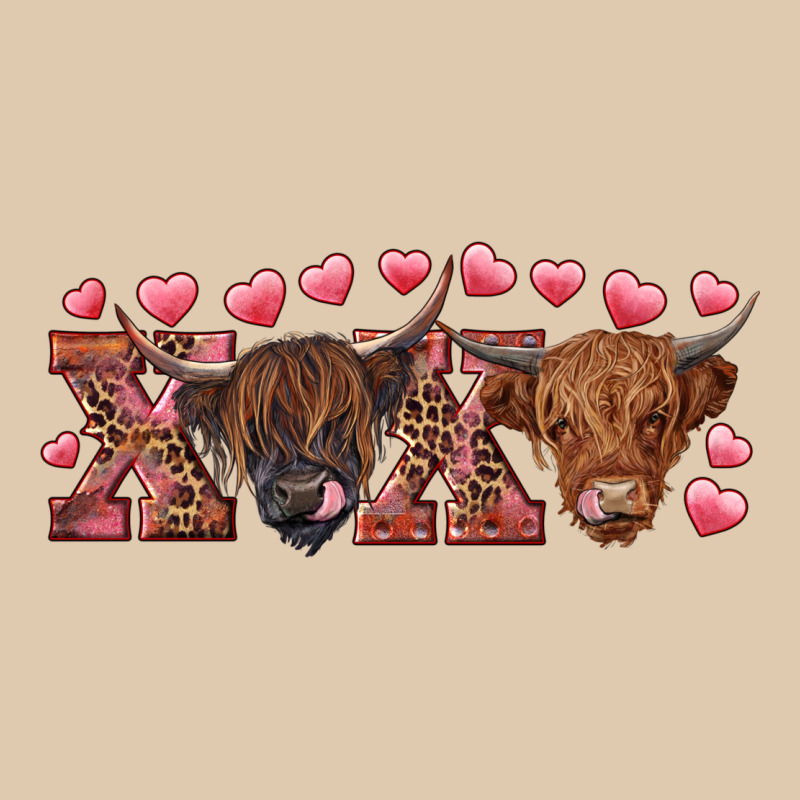 Xoxo Highland Cows Heavyweight Sweatshirt by RanaPortraitStore | Teevron