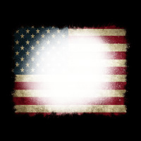 American Flag Bleach Effect Heavy Core Tee | Teevron