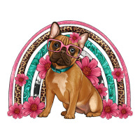 french bulldog floral rainbow | Teevron