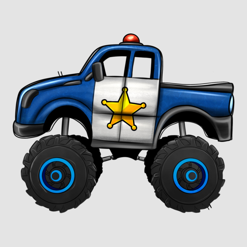 Police Car Monster Truck Premium Sweatshirt by Jasminsmagicworld | Teevron