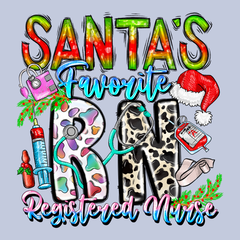 Santa's Favorite Rn Registered Nurse Long Sleeve Tee by CowhideDigitalArt | Teevron