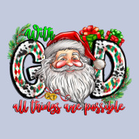 With God All Things Are Possible Santa Long Sleeve Tee | Teevron