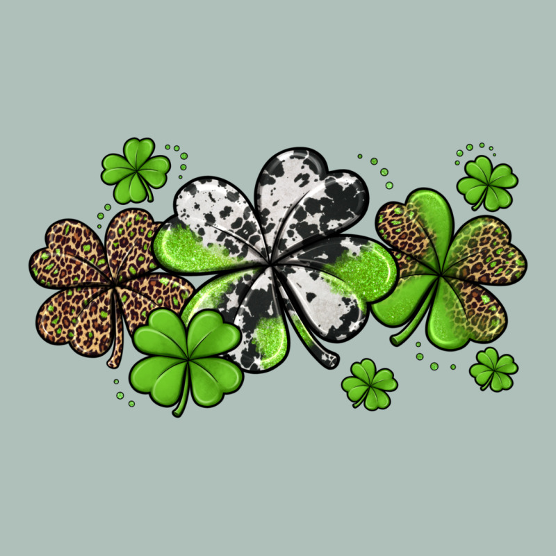 Western Cowhide Leopard Glitter Shamrocks Heavyweight Hoodie by Jasminsmagicworld | Teevron