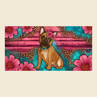 French Bulldog Floral License Plate Premium Hoodie | Teevron