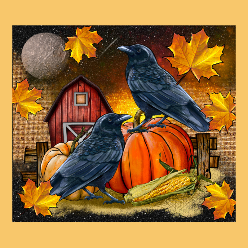Fall Crow Vintage Hoodie by LillyAllenDesigns | Teevron