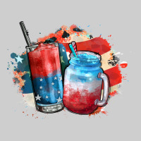 Red White And Blue Slushy Cocktail Premium Tee | Teevron