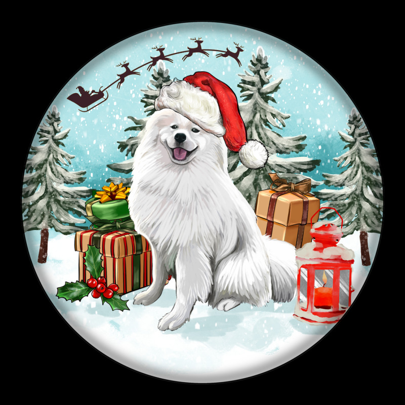 Christmas Samoyed Dog Ladies Tee by FaDigitalArtStudio | Teevron