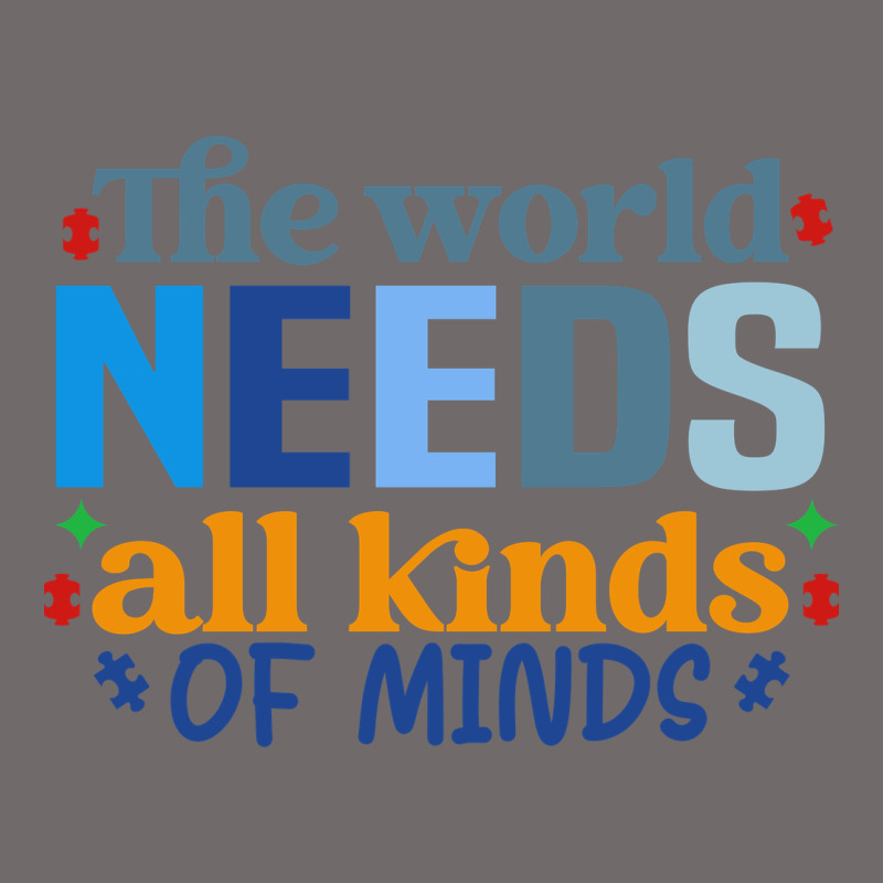 The World Needs All Kinds Of Minds Urban Heavy Tee by CowhideDigitalArt | Teevron