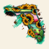 Florida Map Sunflower Cactus Serape Vintage Tee | Teevron