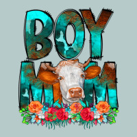 Boy Mom Flowers Cow Heavy Core Tee | Teevron