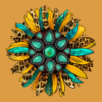 Turquoise Leopard Sunflower Urban Heavy Tee | Teevron