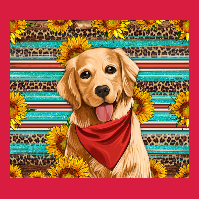 Golden Retriever With Sunflowers Premium Hoodie by Artiststas | Teevron