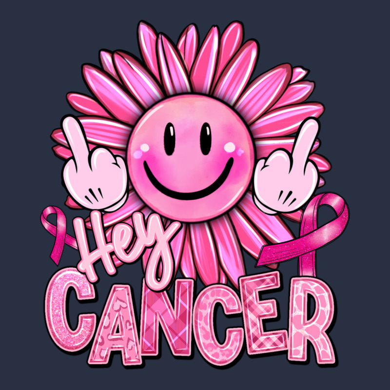 Hey Cancer Smiley Face Breast Cancer Heavyweight Sweatshirt by RanaPortraitStore | Teevron