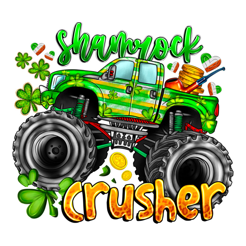 Shamrock Crusher Long Sleeve Tee by CowhideDigitalArt | Teevron