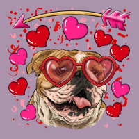Valentine's Day  Brown English Bulldog Heavyweight Hoodie | Teevron