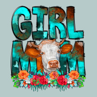 Girl Mom Cow Flowers Heavy Core Tee | Teevron
