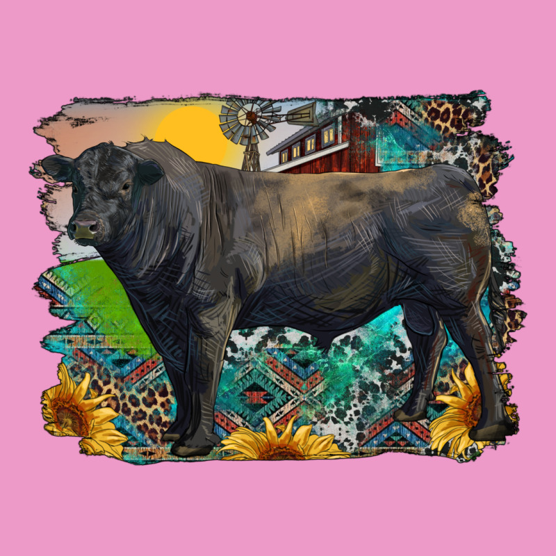 Black Angus Bull With Aztec And Farm Background Urban Hoodie by RanaPortraitStore | Teevron