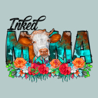 Inked Mama Flowers Cow Heavy Core Tee | Teevron