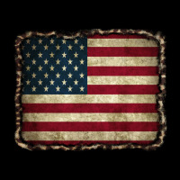 American Flag With Leopard Frame Heavy Core Tee | Teevron