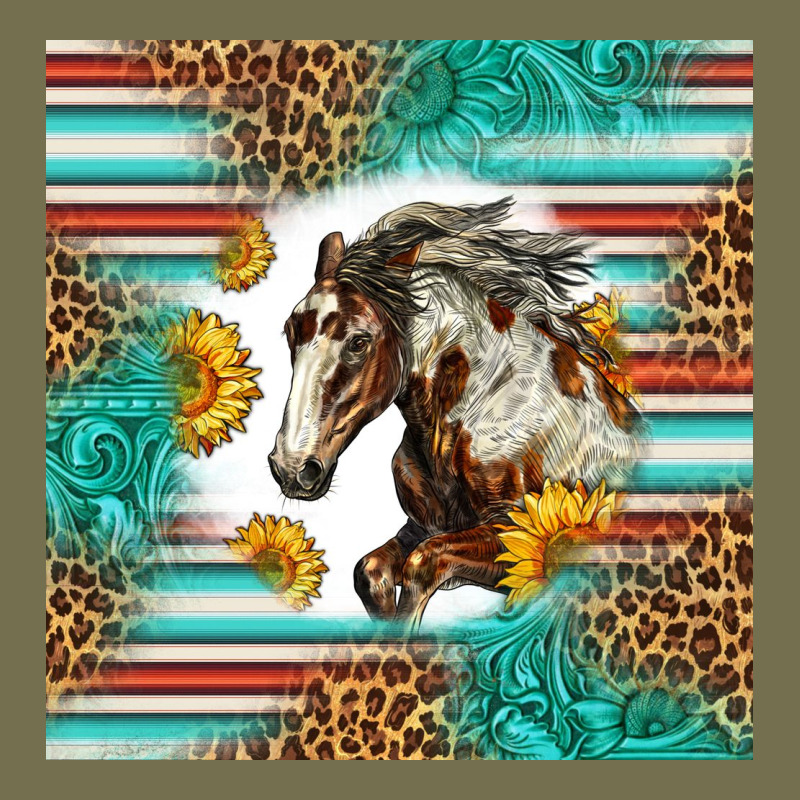 Western Mustang Horse Vintage Hoodie by LillyAllenDesigns | Teevron