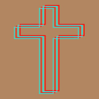 A Neon Christian Cross Long Sleeve Tee | Teevron