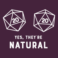 Yes They're Natural 20 Dice Funny Rpg Gamer Long Sleeve Tee | Teevron