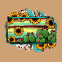 Kansas Map Sunflower Catus Serape Vintage Tee | Teevron