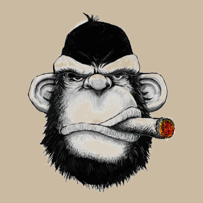 Monkey Smoking Long Sleeve Tee by artisFamous | Teevron