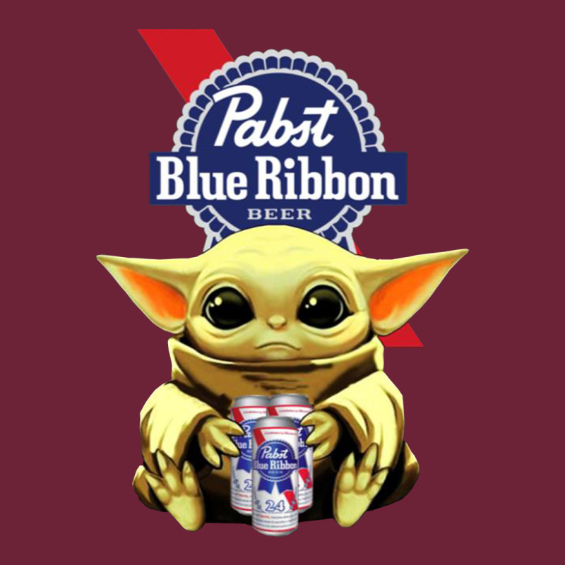 Baby Yoda Hugs Pabst Blue Ribbon Beer Long Sleeve Tee by artisFamous | Teevron