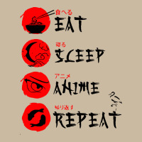Eat Sleep Anime Repeat Japanese Long Sleeve Tee | Teevron