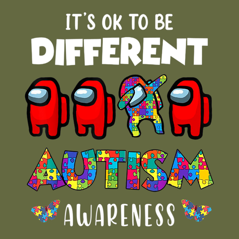 A.mong Us It's O.kay To Be Different Autism Awareness T Shirt Long Sleeve Tee by artisFamous | Teevron