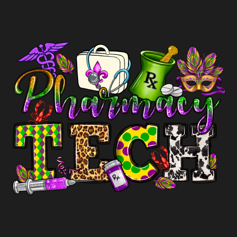 Mardi Gras Pharmacy Tech Classic Tee by OliviaCreatesArt | Teevron