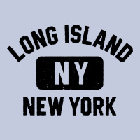 Long Island Ny Gym Style Distressed Amber Print Long Sleeve Tee | Teevron