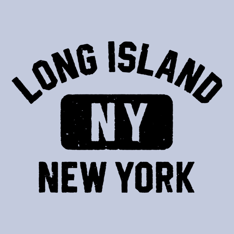 Long Island Ny Gym Style Distressed Amber Print Long Sleeve Tee by artisFamous | Teevron