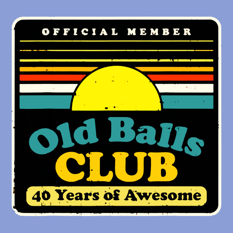 Mens Old Balls Club 40 Years Awesome Long Sleeve Tee by artisFamous | Teevron