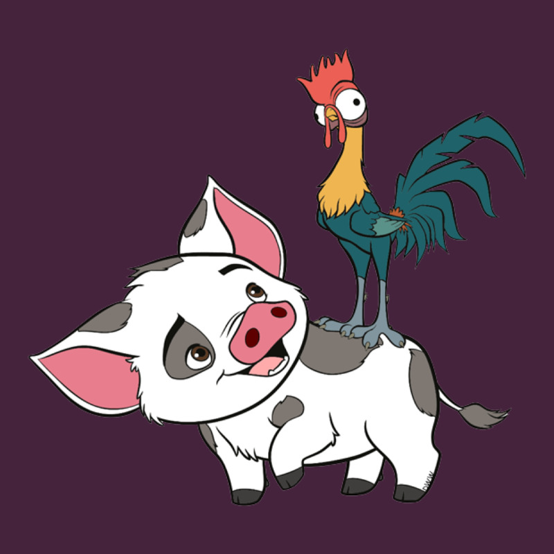 Hei Hei Rooster And Pig Funny Cartoon Long Sleeve Tee by artisFamous | Teevron