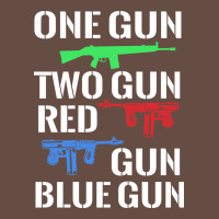One Gun Two Gun Red Gun Blue Gun Long Sleeve Tee | Teevron