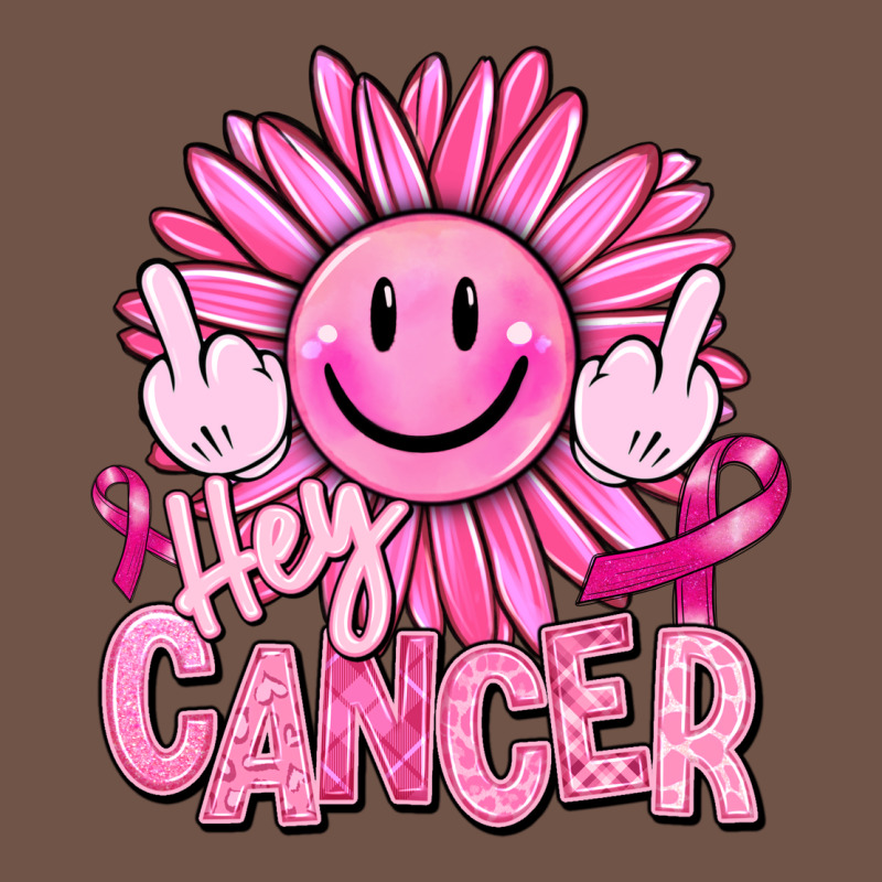Hey Cancer Smiley Face Breast Cancer Premium Sweatshirt by RanaPortraitStore | Teevron