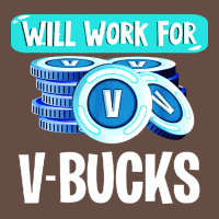 Will Work For V Bucks Youth Gamer Long Sleeve Tee | Teevron