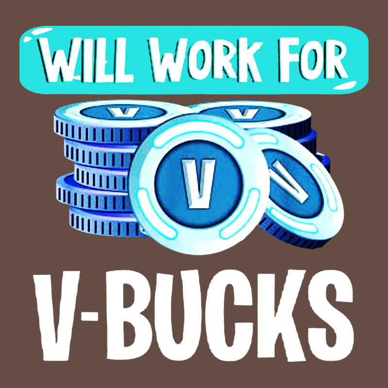 Will Work For V Bucks Youth Gamer Long Sleeve Tee by artisFamous | Teevron
