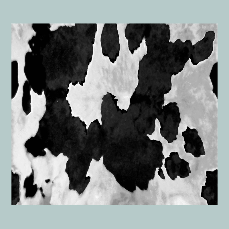 Black White Cowhide Tumbler Heavy Core Tee by CowCowDesign | Teevron