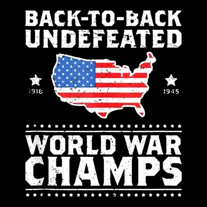 Back To Back Undefeated World War Champs Long Sleeve Tee by artisFamous | Teevron