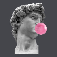 Vaporwave Statue Head With Bubblegum Long Sleeve Tee | Teevron