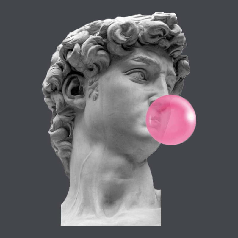 Vaporwave Statue Head With Bubblegum Long Sleeve Tee by artisFamous | Teevron