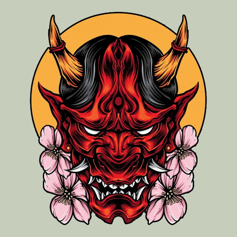 Demon Oni Mask Long Sleeve Tee by artisFamous | Teevron