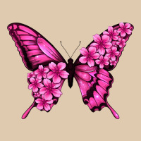 Floral Pink Butterfly Heavyweight Sweatshirt | Teevron