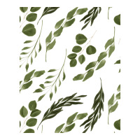 Watercolor Eucalyptus Pattern | Teevron
