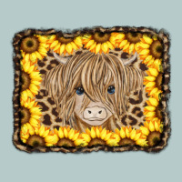 Baby Cow Leopard Sunflowers Heavy Core Tee | Teevron