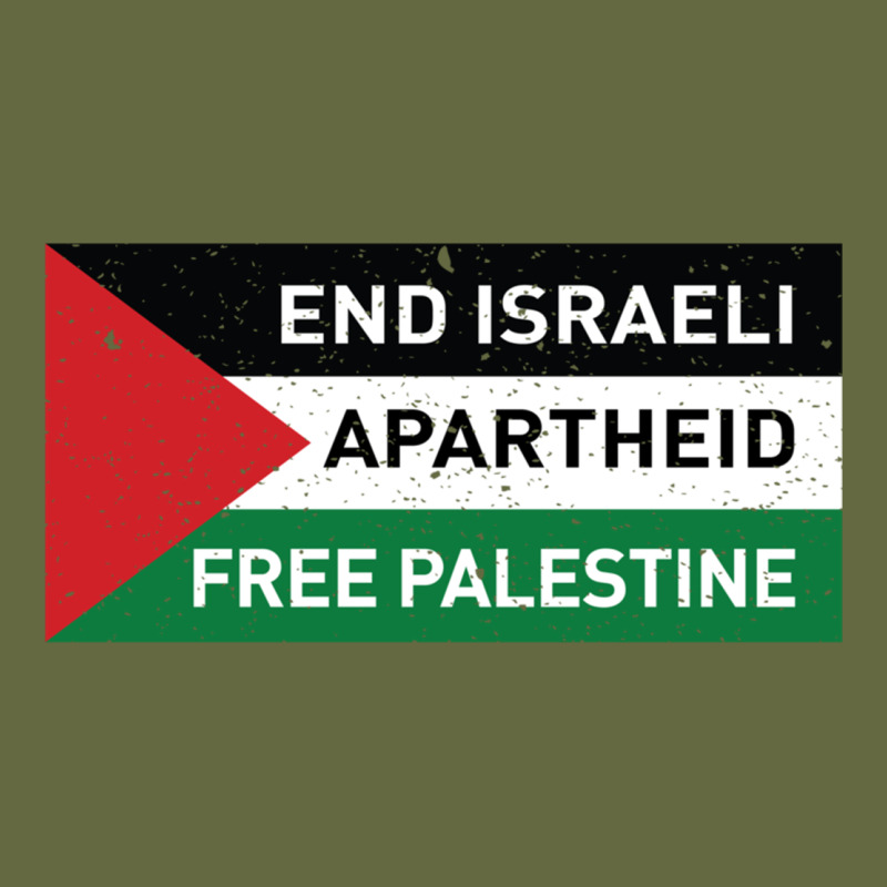 End Is.rae.li Apartheid Free Pales  Flag  T Shirt Long Sleeve Tee by artisFamous | Teevron
